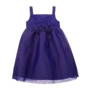 Janie Jack Enchanted Garden Purple Dress tulle rosette 18 24